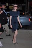 Anne Hathaway out and about on the Upper Eastside promoting her new movie 